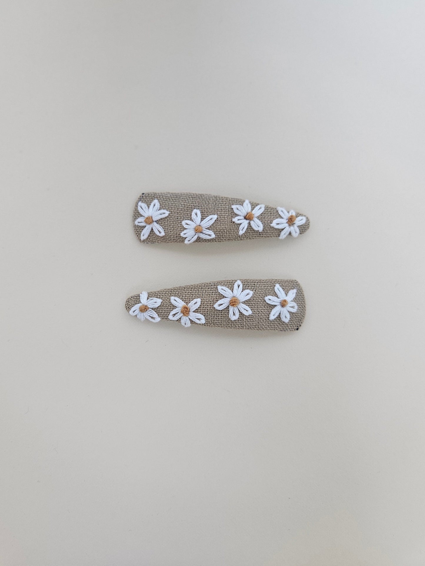 Hand-embroidery hair clips