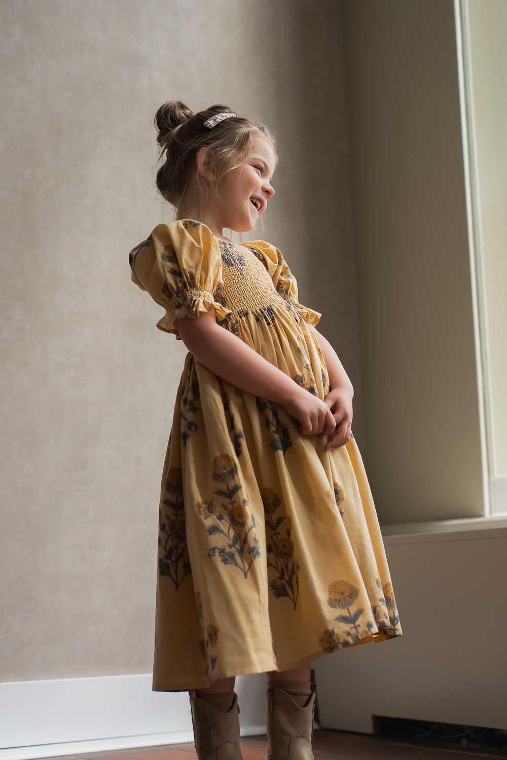 Noé | Blockprinted Dress| Kids