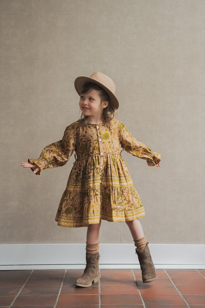 Vieve | Blockprinted Dress | Kids